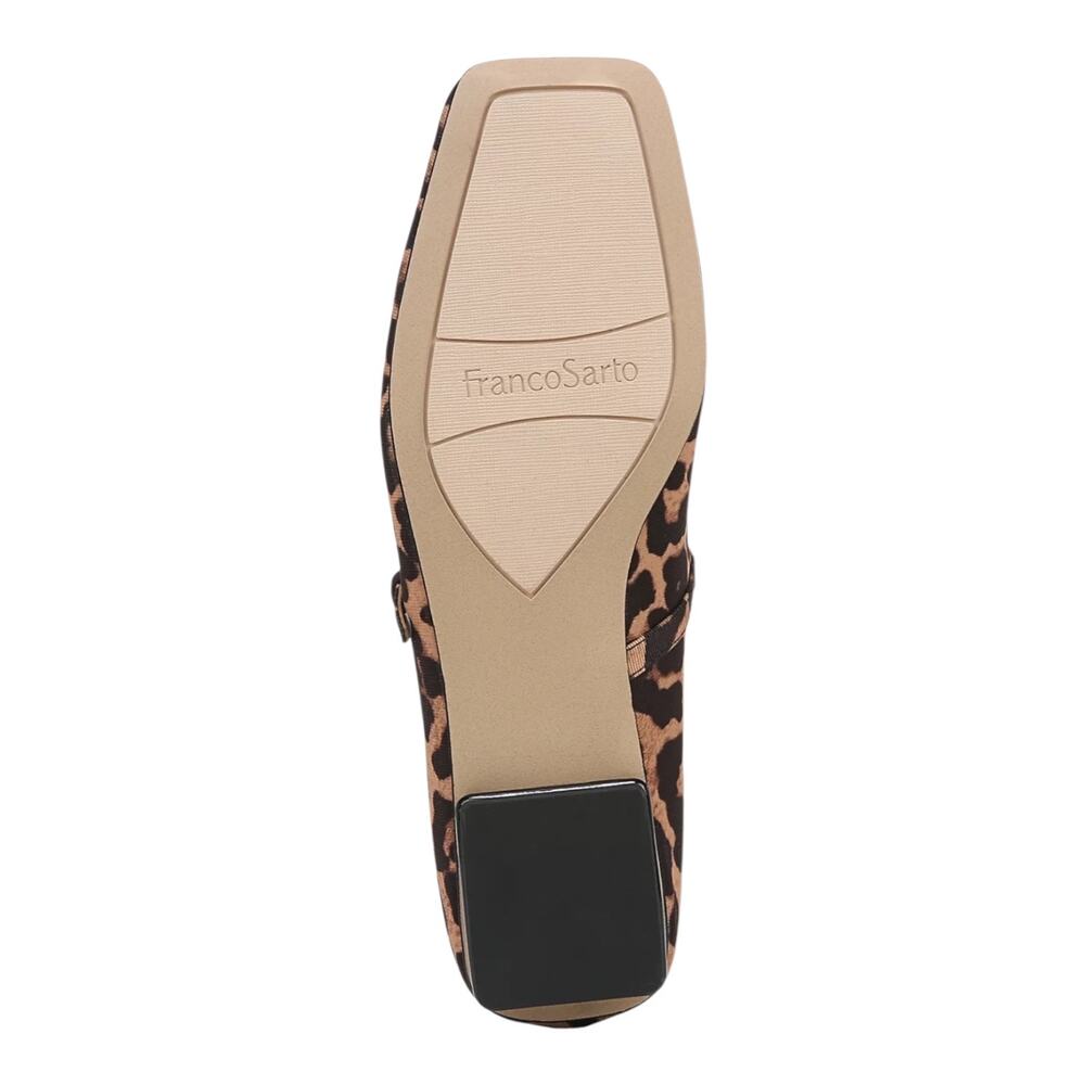 Franco Sarto Women's Tinsley Square Toe Mary Jane Flats Leopard Size 9 - Picture 5 of 5